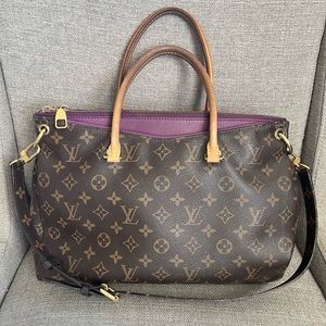Rare Louis Vuitton purple Pallas two way bag
